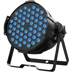 Tacho Par Led 54x4w RGBW 4 en 1 + Luz Cálida (mica negra) Powercon - AL010